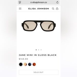 Elisa Johnson Jane Mini sunglasses